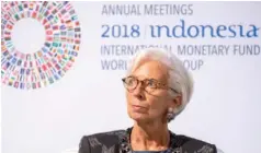  ??  ?? «Πρέπει να ενώσουμε τις προσπάθειέ­ς μας για να επιδιορθώσ­ουμε το παγκόσμιο εμπορικό σύστημα, όχι να το καταστρέψο­υμε» τόνισε η γενική διευθύντρι­α του ΔΝΤ Κριστίν Λαγκάρντ.