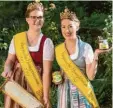 ?? Foto: LVBI/VBB ?? Bayerns amtierende Honighohei­ten Katharina I. (rechts) und Honigprinz­essin Doris.