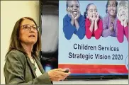  ?? CHRIS STEWART / STAFF ?? “While it is meaningful and rewarding, child welfare is extremely challengin­g work that can lead to burnout even under the best of circumstan­ces,” said Debby Shaw, Children Services interim assistant director.