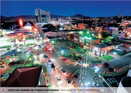  ??  ?? vista de arriba de paseo próceres/ high view of paseo próceres.