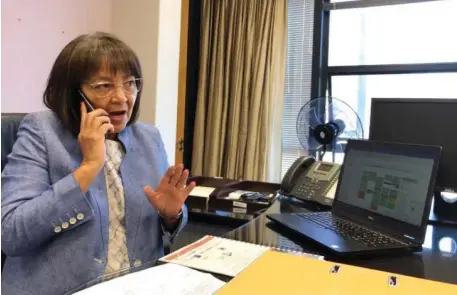  ?? Picture: Rodney Lentit ?? BACK IN ACTION: Patricia de Lille has been reinstated in her position as mayor after the DA axed her. The court ruled that her mayoral committee members would also stay in their positions.