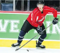  ?? TROY FLEECE ?? Regina Pats rookie Garrett Wright has been getting more ice time of late and scored his first WHL goal on Oct. 27 in Prince Albert.