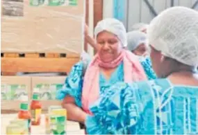  ??  ?? The visit to Food Processors Fiji