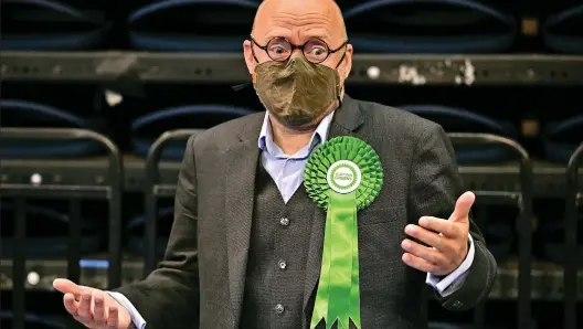  ??  ?? Radical: Greens co-leader Patrick Harvie helped to push through SNP tax hikes