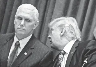  ?? BRENDAN SMIALOWSKI, AFP/GETTY IMAGES ?? In a statement, Vice President Pence says he’s “not focused on stories about the campaign, particular­ly stories about the time before he joined the ticket” with President Trump.