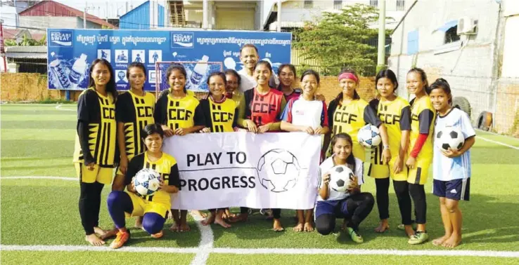  ?? SUPPLIED ?? Seeing the positive impact football has had on his life, Tith Sovannara aims to provide young children from marginalis­ed communitie­s the chance to also experience the transforma­tive power of football.