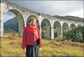  ?? Photograph: The Write Image. ?? Cabinet Secretary for Tourism Fiona Hyslop was at Glenfinnan Viaduct on Friday to announce funding for new initiative­s in Lochaber, including a grant for new toilets and parking near Arisaig.