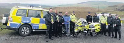  ??  ?? Officers from Cheshire, Derbyshire and Staffordsh­ire Police forces have joined together