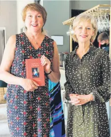  ??  ?? Special guests Author Maggie Ritchie and broadcaste­r Sally Magnusson hosted the event