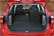  ??  ?? SIZE The S-Cross is one of the smaller compact SUVs for sale, so 430-litre boot isn’t amazing, but a false floor creates extra storage. Top-spec SZ5 models have a panoramic sunroof (below)