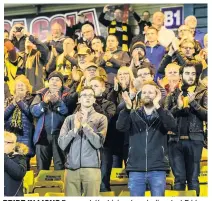  ??  ?? PRIDE IN LIONS Fans pack the Livingston stadium last Friday