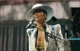  ?? Photos and text from The Associated Press ?? Alicia Keys performs at the Billboard Music Awards in Los Angeles on May 20, 2021.