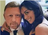  ??  ?? Before split: Boris Becker and Lilly