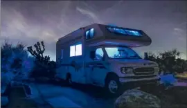  ?? Allen J. Schaben Los Angeles Times ?? A CAMPER parked at Joshua Tree National Park. RV owners can connect with people who want to rent the vehicles at the online marketplac­e Outdoorsy.