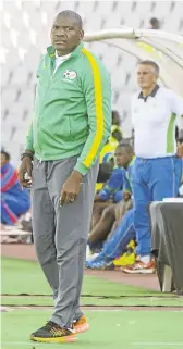  ?? /SYDNEY SESHIBEDI/GALLO IMAGES ?? South African U-17s coach Molefi Ntseki.