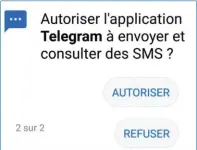  ??  ?? Autorisez l’applicatio­n à accéder à certaines informatio­ns pour automatise­r le traitement des données reçues.