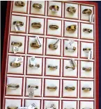  ?? Picture: SWNS ?? Rings... among items seized by police