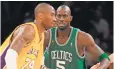  ?? BRYANT, LEFT, AND GARNETT BY USA TODAY SPORTS ??