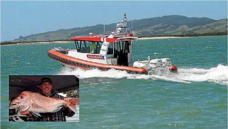  ?? SUPPLIED ?? Mangawhai residents won’t give up the search for Shane Hayes who went missing at sea on February 8.