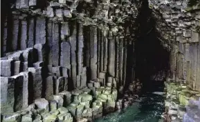  ??  ?? Fingal’s Cave, Staffa: ‘the number one, tip-top, dragon-seeker’s choice’