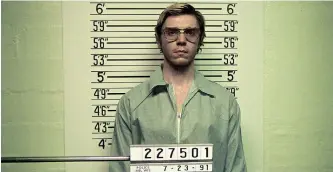  ?? ?? EVAN Peters as serial killer Jeffrey Dahmer, who confessed to murdering and dismemberi­ng 17 young men.