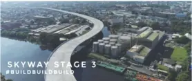  ??  ?? In October 2020, the DPWH completed the constructi­on of the 18-km Skyway Stage 3 project that would link the southern and northern Metro Manila by connecting SLEX and NLEX. Once it is opened to the public, the travel time will be reduced from 2 hours to 30 minutes. As of Dec. 29, 2020, seven ramps have been opened to the public.