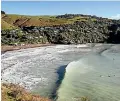  ?? PHOTO: GRANT MATTHEW/STUFF ?? Surfbreak is worried about Lyttelton Port’s dredging and the effect on surf at Taylors Mistake.