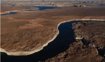  ?? Photograph: Caitlin Ochs/Reuters ?? Lake Powell, where water levels have declined dramatical­ly as growing demand for water and climate change shrink the Colorado River.