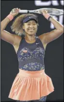  ?? The Associated Press ?? Andy Brownbill
Naomi Osaka wins the Australian Open, making her 4-0 in Grand Slam finals.