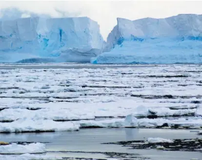  ?? LNCANS ?? Tres billones de toneladas de hielo se han derretido en la Antártida desde 1992. Eso confirma la pérdida de masa, situación que representa un peligro para millones de personas que viven cerca de las costas.