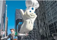  ?? STEPHANIE KEITH GETTY IMAGES ?? Pillsbury’s Doughboy charmed North Americans into buying the brand for decades, but his effectiven­ess has waned.