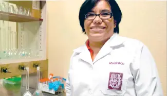  ??  ?? Xariss Miryam Sánchez Chino, científi ca de la Escuela Nacional de Ciencias Biológicas.