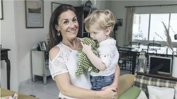  ?? Antonie Robertson / The National ?? Laetitia Tregoning, 43, with her two-year-old son Edward