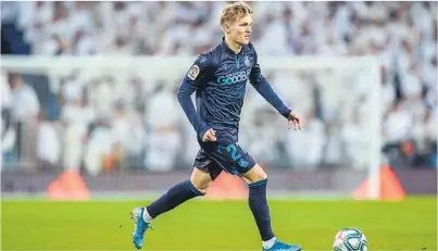  ?? FOTO: HEIKO JUNGE / NTB SCANPIX ?? CUPKLAR: Martin Ødegaard er klar for møtet med Real Madrid.