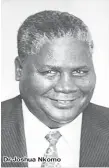  ??  ?? Dr Joshua Nkomo