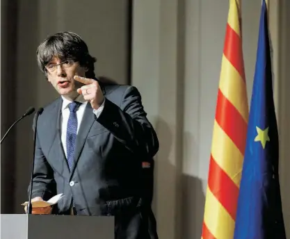  ??  ?? Carles Puigdemont ficou em liberdade depois de ser ouvido por um juiz belga a 5 de novembro