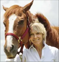  ??  ?? RESTORATIO­N: “I can be in the worst possible mood,” says Virginia Slachman, “but going out to the pasture and being with my horse allows me to find a place inside where a still serenity abides.”