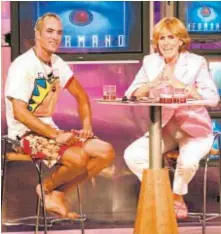  ?? REDES ?? Ismael Beiro y Mercedes Milá, el 1 de julio de 2000, cuando ganó GH el gaditano