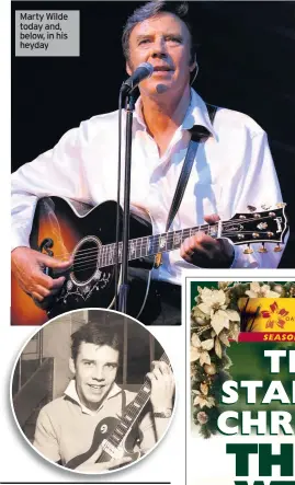  ??  ?? Marty Wilde today and, below, in his heyday