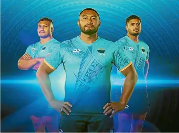  ?? GETTY IMAGES ?? Moana Pasifika unveil their first Super Rugby jersey ahead of their maiden season in 2022.