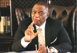  ??  ?? Vice-President Constantin­o Chiwenga