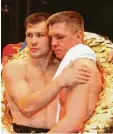  ??  ?? Das Bild täuscht: Dariusz Michalczew­ski und „Rocky“waren keine Freunde.