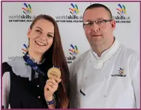  ??  ?? Ance brought home gold from WorldSkill­sUK in Birmingham