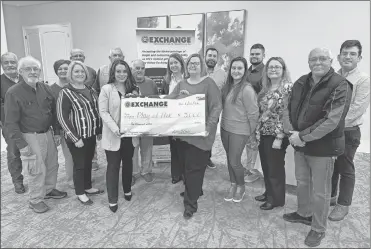  ?? Contribute­d ?? The Exchange Club of Cedartown presented the City of Cedartown with a $5,000 sponsorshi­p towards the Play at Peek project at a recent meeting. All funds will go towards the building of the new community playground at Peek Park.