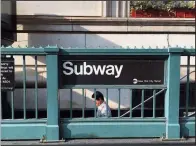  ?? Unsplash/WELLS BAUM ?? New York Subway entrance