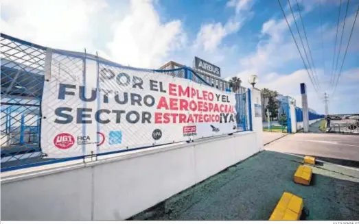  ?? JULIO GONZÁLEZ ?? Exterior de la factoría de Airbus Puerto Real.