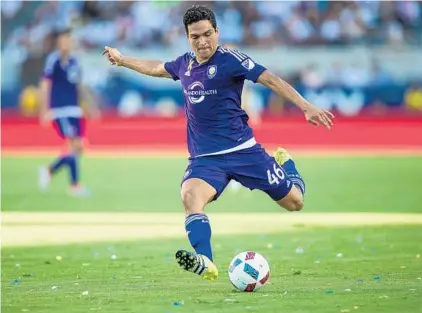  ?? MICHAEL JANOSZ/ISI PHOTOS ?? Orlando City midfielder Tony Rocha is healthy again after a hamstring injury in May and says he’s “looking forward to the rest of the season.”