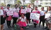  ?? Picture: NICOLA DANIELS ?? EMPOWERED: To celebrate Women’s Month, a group of women from the Big Beautiful Women Project 100 initiative, took to the Sea Point Promenade to spread a message of body positivity.