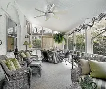  ?? 123RF ?? The Americans know how to do an all-weather porch.