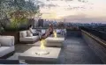  ??  ?? The 17th-floor rooftop terrace with lounge seating and fire pits will have views of the city skyline.